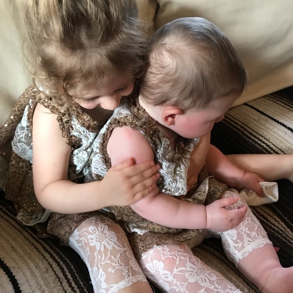 3T/6-12 M Lipstik👄Girls Sister Set party dresses - Picture 2 of 8